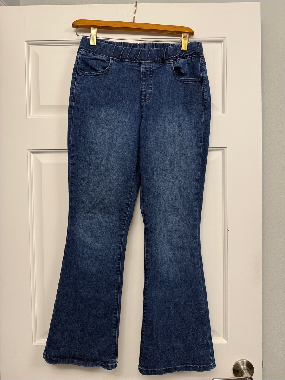 Cat & Jack Dark Blue Flare Jeans with Elastic Waist